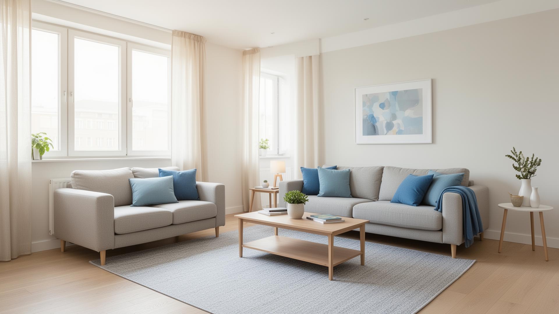 Urejen apartma, pripravljen za goste